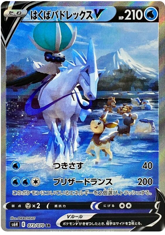 Ice Rider Calyrex V S6H 073/070 SR JPN