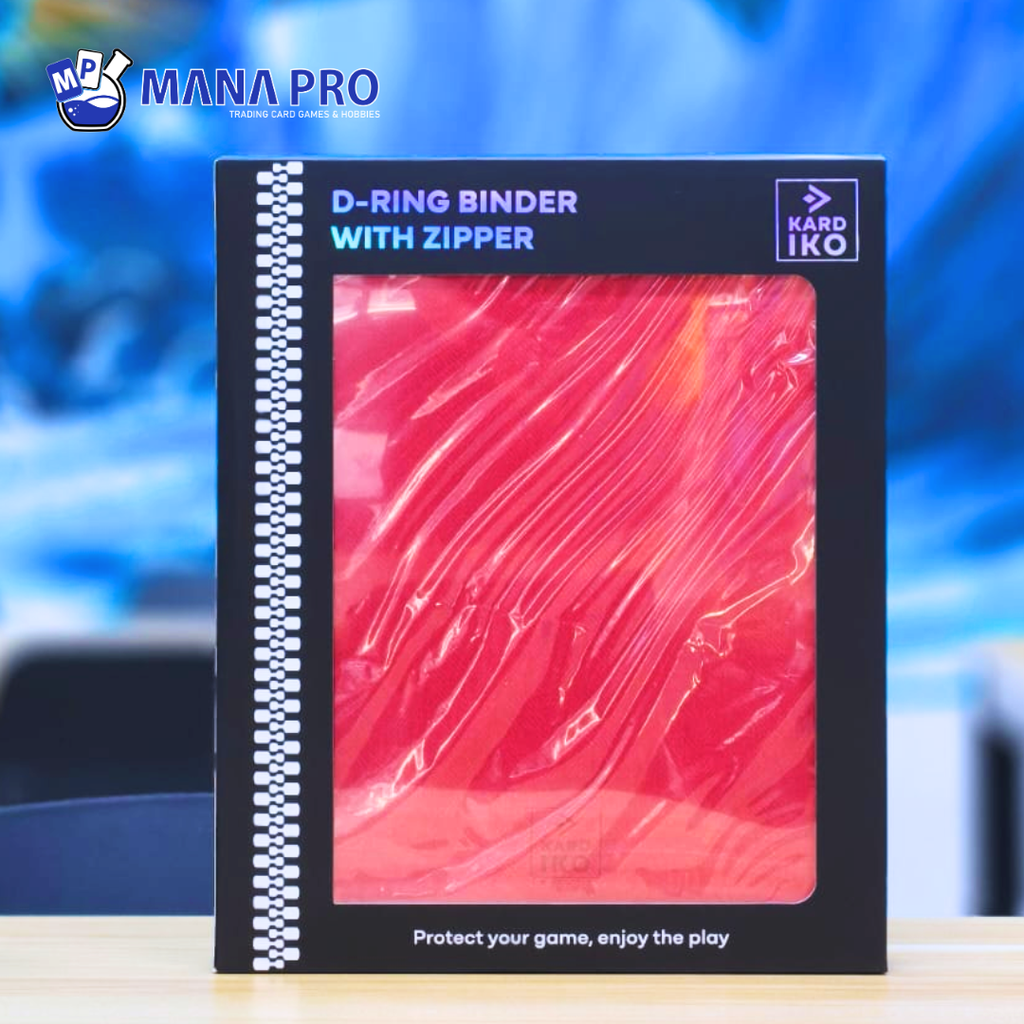 KARDIKO D-Ring-Binder with Zipper Red