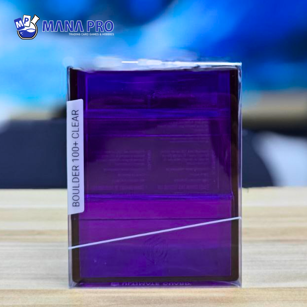 Ultimate Guard Boulder Clear Amethyst 100+ Deck Case