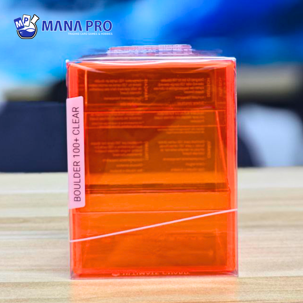 Ultimate Guard Boulder Clear Poppy Topaz 100+ Deck Case