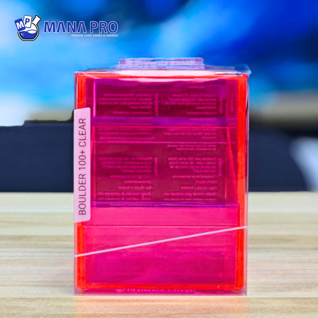 Ultimate Guard Boulder Clear Rhodonite 100+ Deck Case