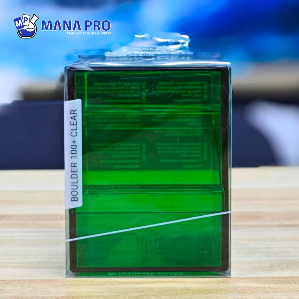 Ultimate Guard Boulder Clear Emerald 100+ Deck Case