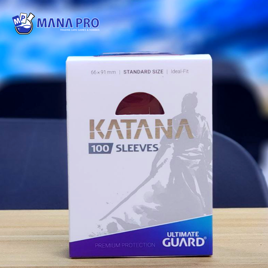 Ultimate Guard Katana Red Sleeves Standard Size