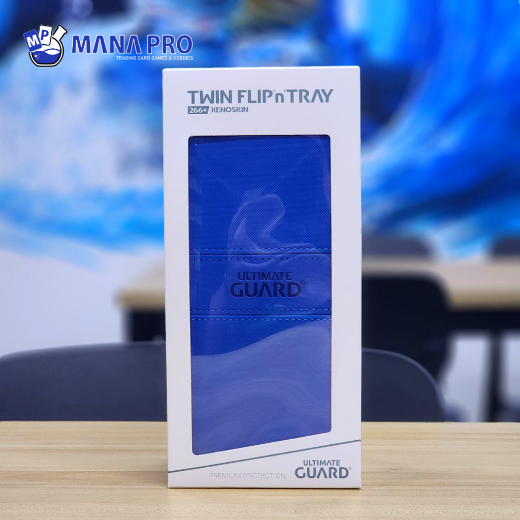 Ultimate Guard Twin N Flip Tray Xenoskin Blue 266+ Deck Case