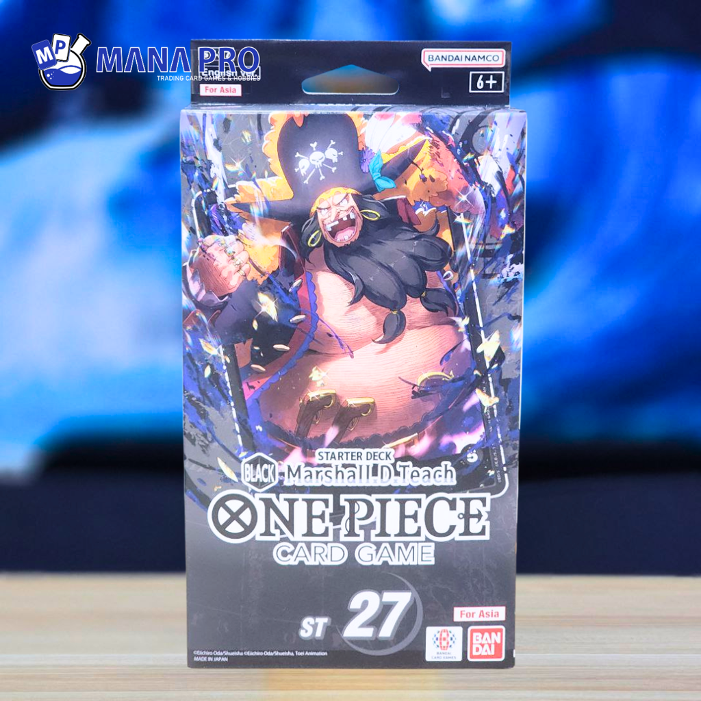 One Piece Card Game Black Marshall.d.teach Starter Deck [ST-27] For Asia (English)