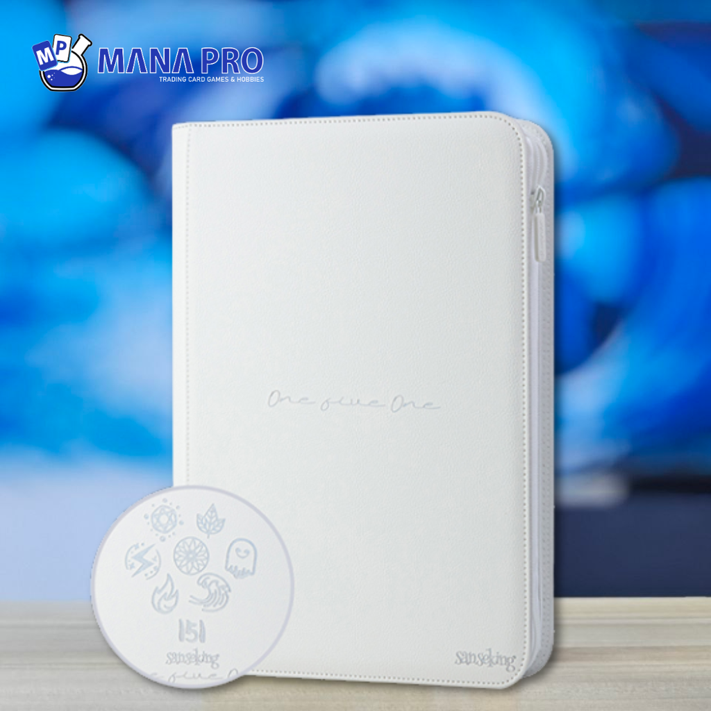 Sanseking 151 Rainbow 9 Pockets Card Binder (Polaris Glaze - White)