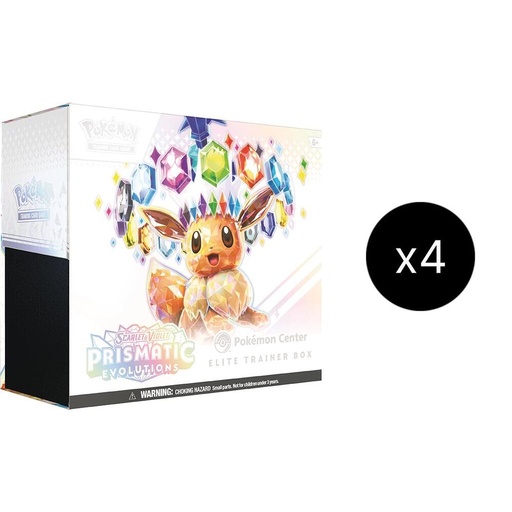 [600697] Prismatic Evolutions Pokemon Center Elite Trainer Box (exclusive) Case