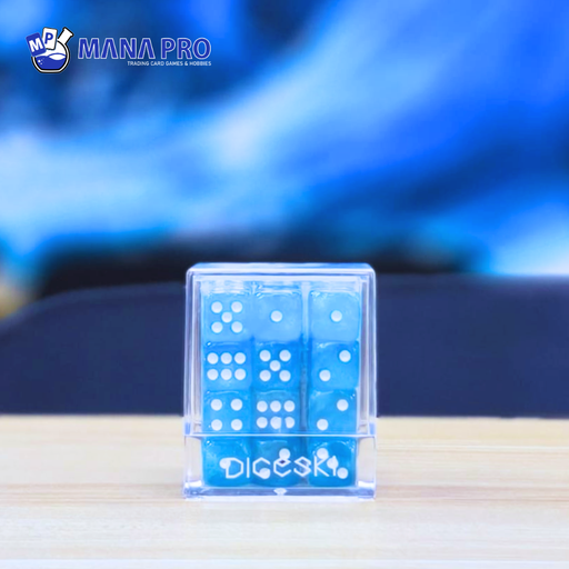 [DSI00049] DICESKI Chameleon 12mm D6 Teal Translucent (36 Dice)
