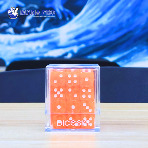 [DSI00007] DICESKI Translucent 12mm D6 Orange (36 Dice)