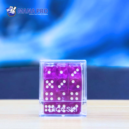 [DSI00004] DICESKI Translucent 12mm D6 Purple (36 Dice)