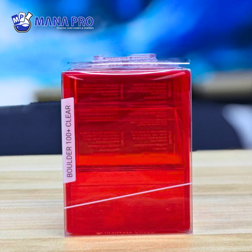 [UGD011516] Ultimate Guard Boulder Clear Ruby 100+ Deck Case