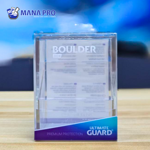 [UGD010893] Ultimate Guard Boulder Solid Clear 80+ Deck Case