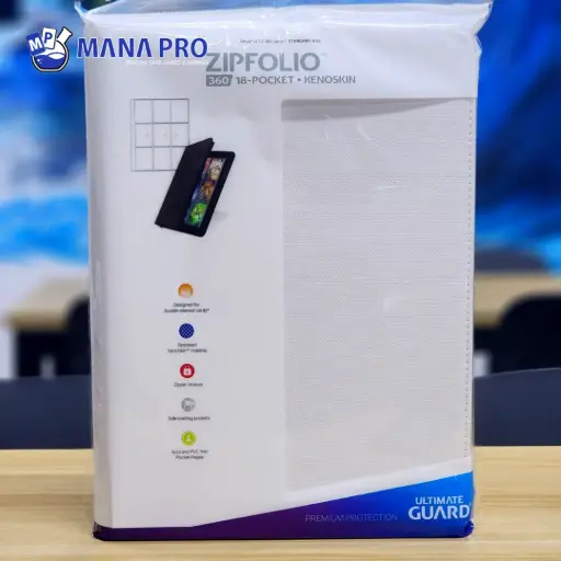 [UGD010090] Ultimate Guard Zipfolio 360 White 18-pocket Xenoskin
