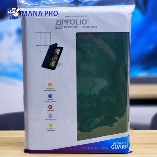 [UGD010212] Ultimate Guard Zipfolio 360 Green 18-pocket Xenoskin