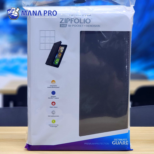 [UGD010213] Ultimate Guard Zipfolio 360 Grey 18-pocket Xenoskin