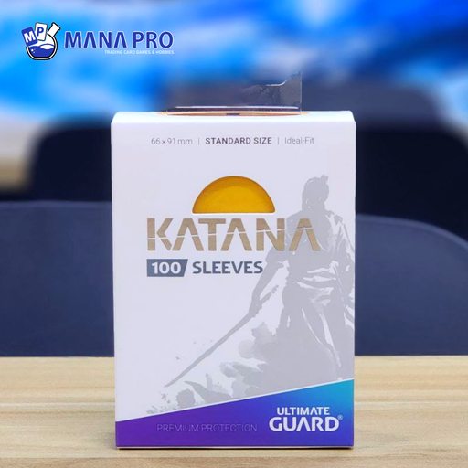[UGD010897] Ultimate Guard Katana Yellow Sleeves Standard Size