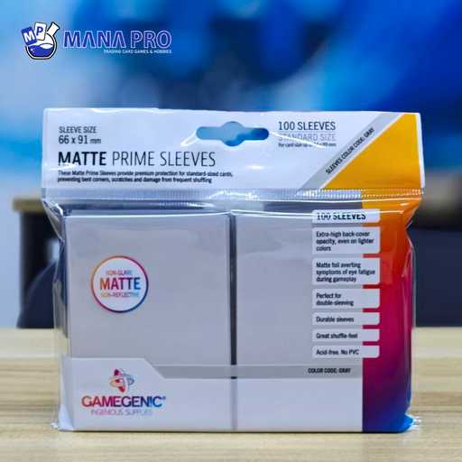 [GGS10029ML] Gamegenic White Matte Prime Sleeves 100