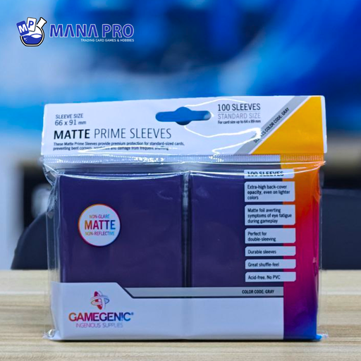 [GGS10033ML] Gamegenic Purple Matte Prime Sleeves 100