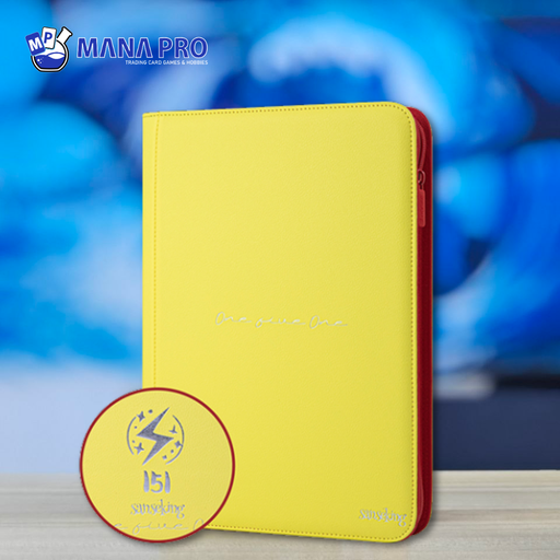 [151PU9KC2501PU-99-YELLOW] Sanseking 151 Rainbow 9 Pockets Card Binder (Fulgentstripe - Yellow)