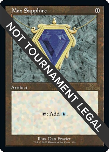 Mox Sapphire (retro Frame)